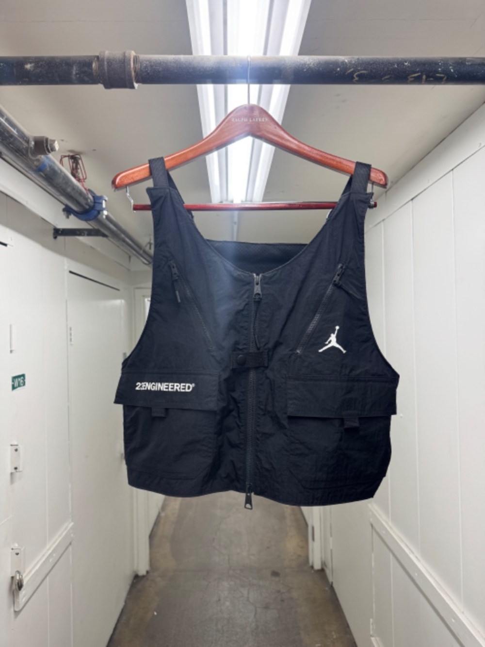 Air Jordan Double Zip Utility Cropped Multi Pocket Adjustable Vest